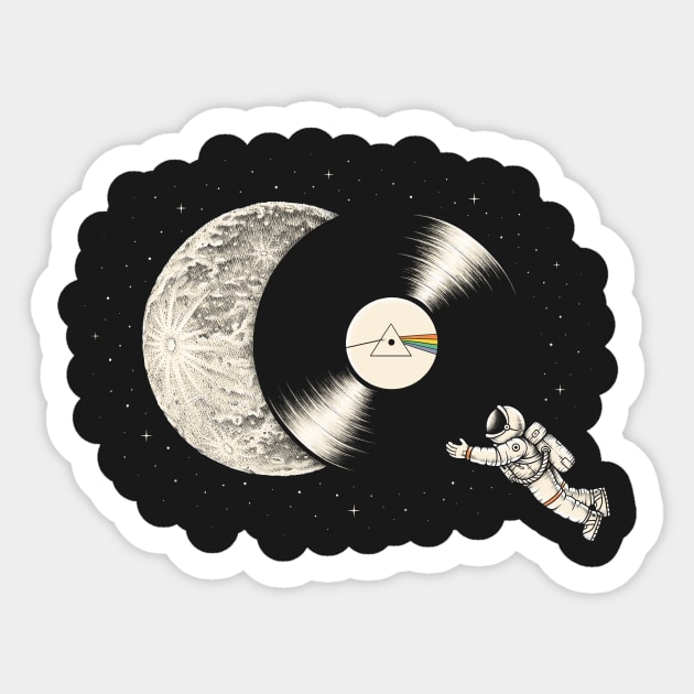 The Dark Side of the Moon Sticker by enkeldika2